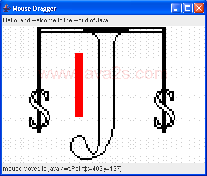 MouseDrag -- implement simple mouse drag in a window