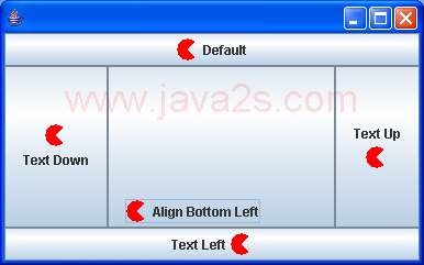 Displaying a Button with Various Label Alignments