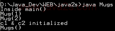 Java Instance Initialization