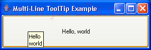 MultiLine ToolTip Example