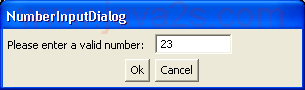 Number Input Dialog