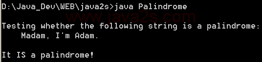 Palindrome with StringBuilder