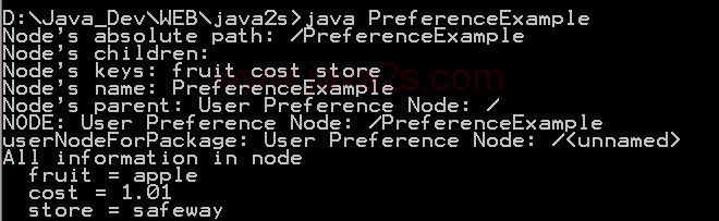 Put key value pair to Preference