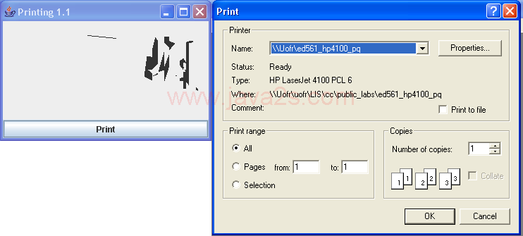 Printing the Java 1.1 Way