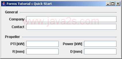 Create and configure a layout, create a builder, add components