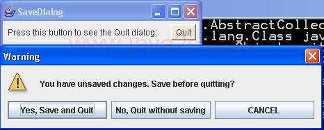 Simple Save Dialog demo