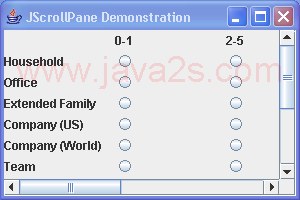 JScrollPane with row and column headers