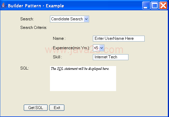 Builder Pattern - Example