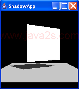 ShadowApp creates a single plane