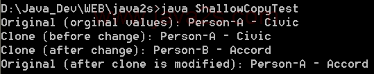 Shallow Copy Test