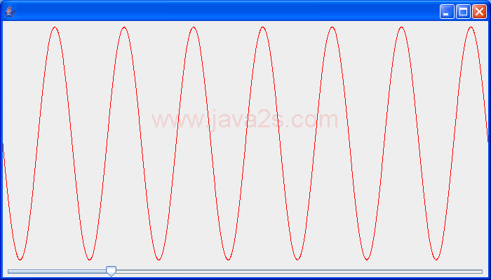 Drawing with Swing, using a JSlider