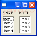 Single Multi Lists