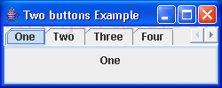 Single Row Tabbed Pane Example 2