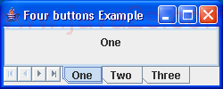 Single Row Tabbed Pane Example 4