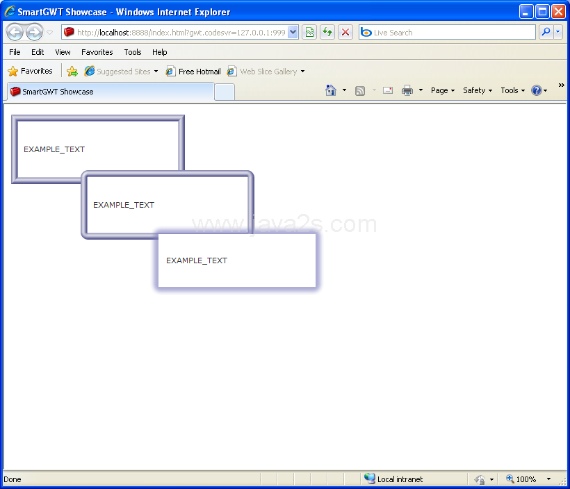 Change the edges of a Label (Smart GWT)