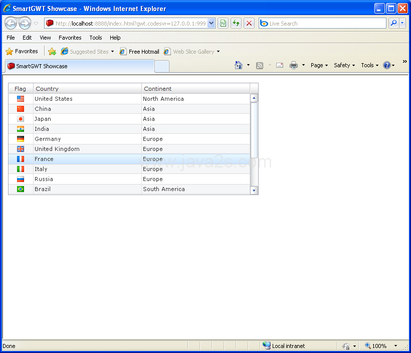ComboBox cell renderer (Smart GWT)