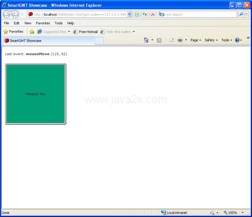 Mouse out handler (Smart GWT)