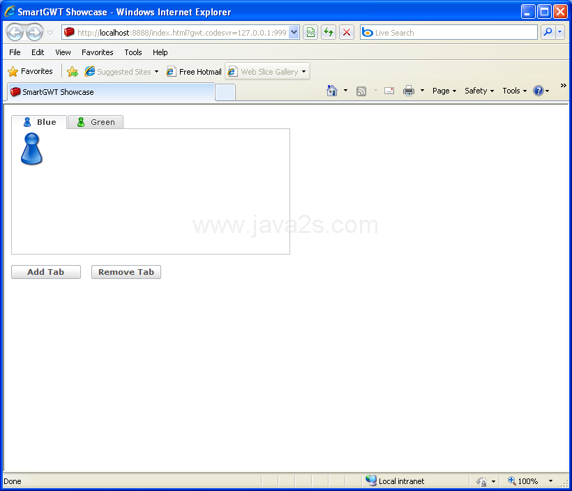 Scrollable tab header line (Smart GWT)