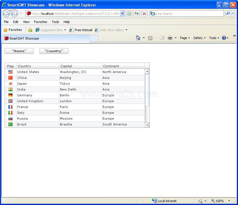 Update column title (Smart GWT)