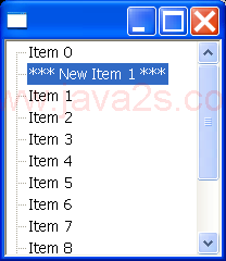 Insert a SWT tree item (at an index)