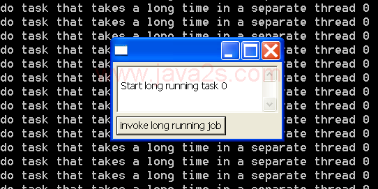 display busy cursor during long running task