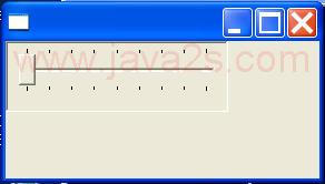 Create a scale (maximum 40, page increment 5)