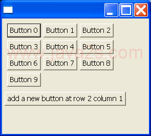 Insert widgets into a grid layout