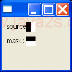 Cursor: create a cursor from a source and a mask