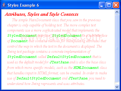JTextPane样式范例6