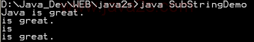 SubString Demo