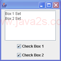 Swing CheckBoxes