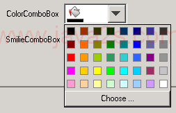 组合框的颜色选择器(仅限Windows颜色选择)
