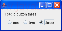 使用JRadioButtons