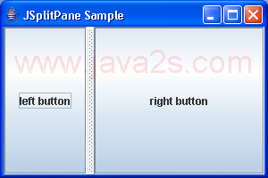 Swing SplitPane Sample