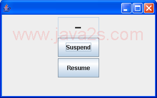 Visual suspend and resume