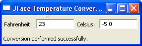 ModifyEvent: Temperature Converter JFace
