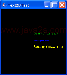 Text 2D Test