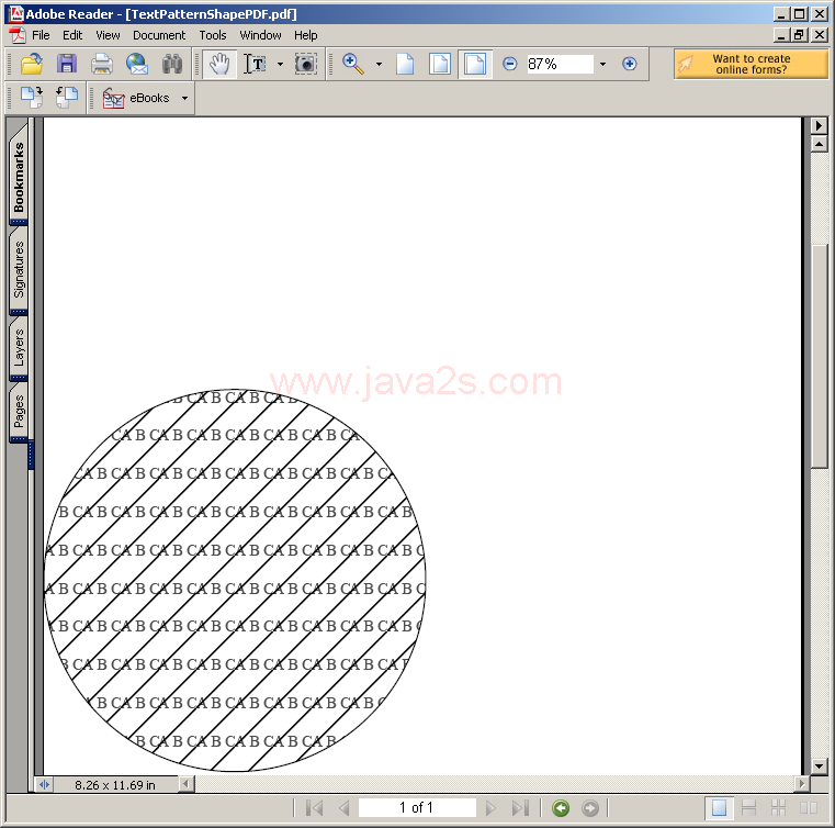 Text Pattern Shape