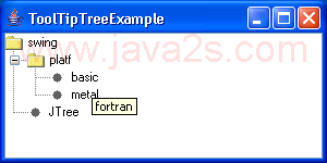 工具提示树范例