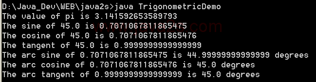 Trigonometric Demo