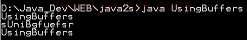 Using Buffers