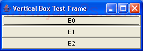 A test of the BoxLayout manager using the Box utility class 3