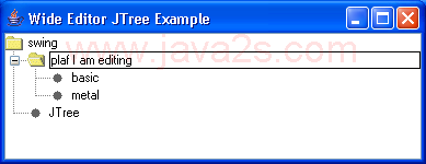 Wide Editor Tree Example