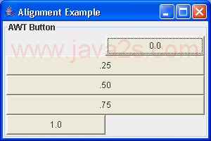 BoxLayout对齐