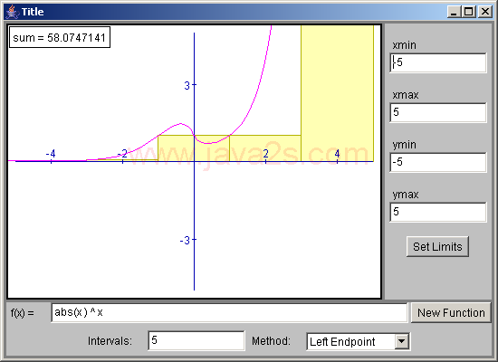 Math function and bar