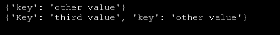 Dictionary Keys Are Case-Sensitive