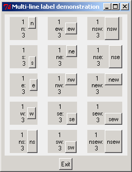 LabeledWidget with Multi-line label demonstration