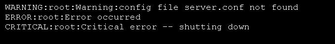 Logging: log messages are sent to a file or to sys.stderr