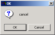 OK cancel dialog