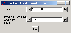 Pmw.Counter: Time and real